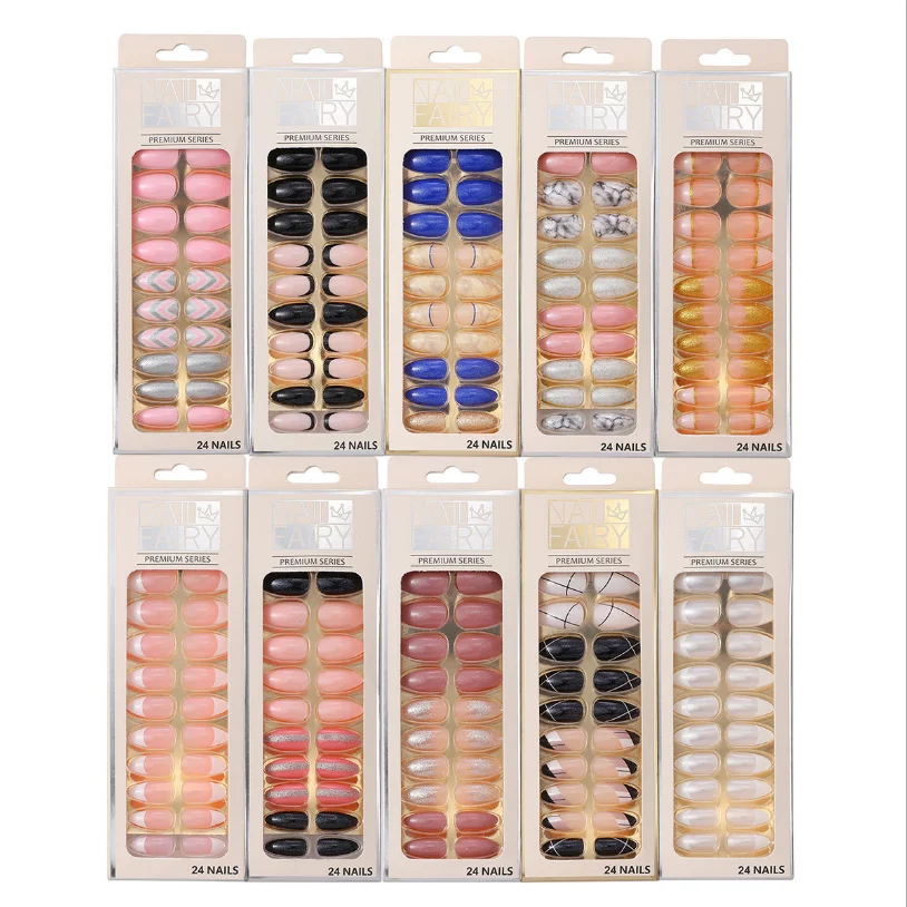Private Label 24pcs marble false nails Art Tips Press On Full Cover 3D Nail Decoration Fake Nail for Girl, As picture
Private Label 24pcs marble false nails Art Tips Press On Full Cover 3D Nail Decoration Fake Nail for Girl, As picture