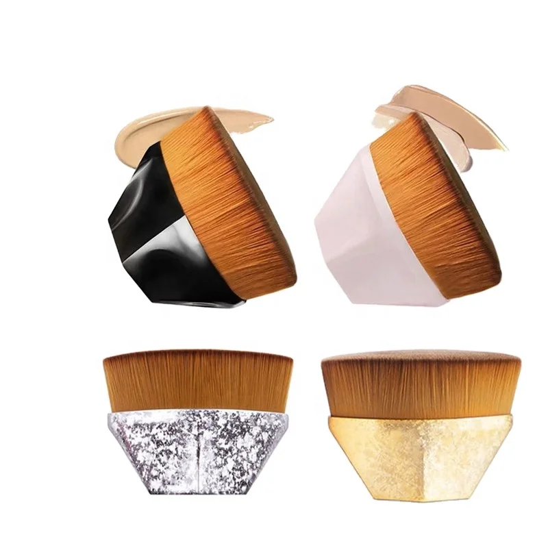 Factory price high end kabuki foundation makeup brush single flawless foundation brush, Black or customized
Factory price high end kabuki foundation makeup brush single flawless foundation brush, Black or customized