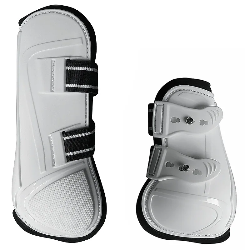 PU hard shell with neoprene lining Elastic belt Adjustable horse boot Horse Jumping leg protector 4 pcs one set
PU hard shell with neoprene lining Elastic belt Adjustable horse boot Horse Jumping leg protector 4 pcs one set
