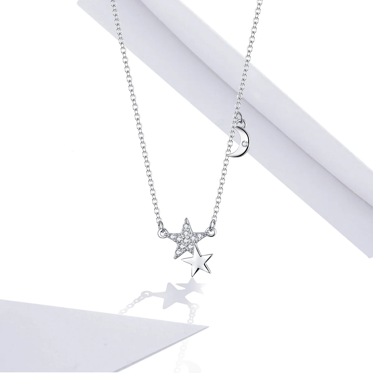 Factory Supply Accessories Women Jewelry Pendant 925 Sterling Silver 45Cm Stars And Moon Link Chain Necklace
Factory Supply Accessories Women Jewelry Pendant 925 Sterling Silver 45Cm Stars And Moon Link Chain Necklace
