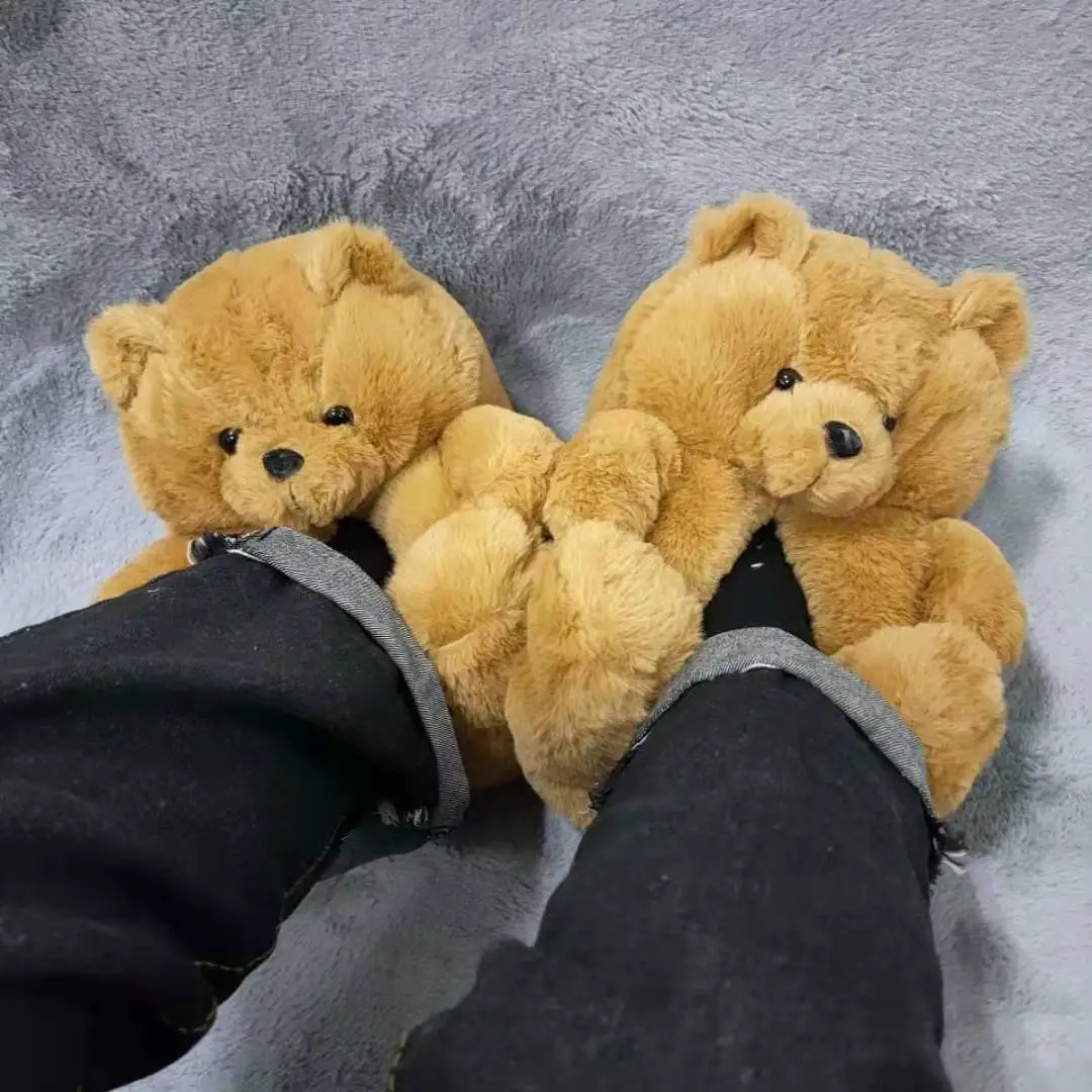 Fashion teddy bear Slippers brown Indoor Lady sandal Women House Slipper Plush For kids, Customized colors
Fashion teddy bear Slippers brown Indoor Lady sandal Women House Slipper Plush For kids, Customized colors