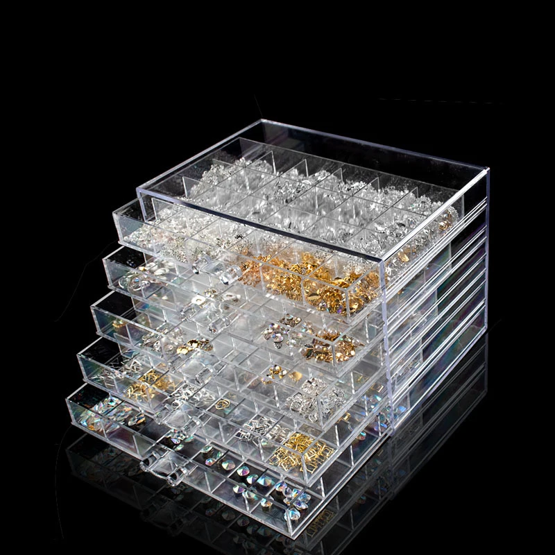 120 small grid five-layer large capacity plastic transparent jewelry storage box nail art rhinestone earring drawer storage box
120 small grid five-layer large capacity plastic transparent jewelry storage box nail art rhinestone earring drawer storage box