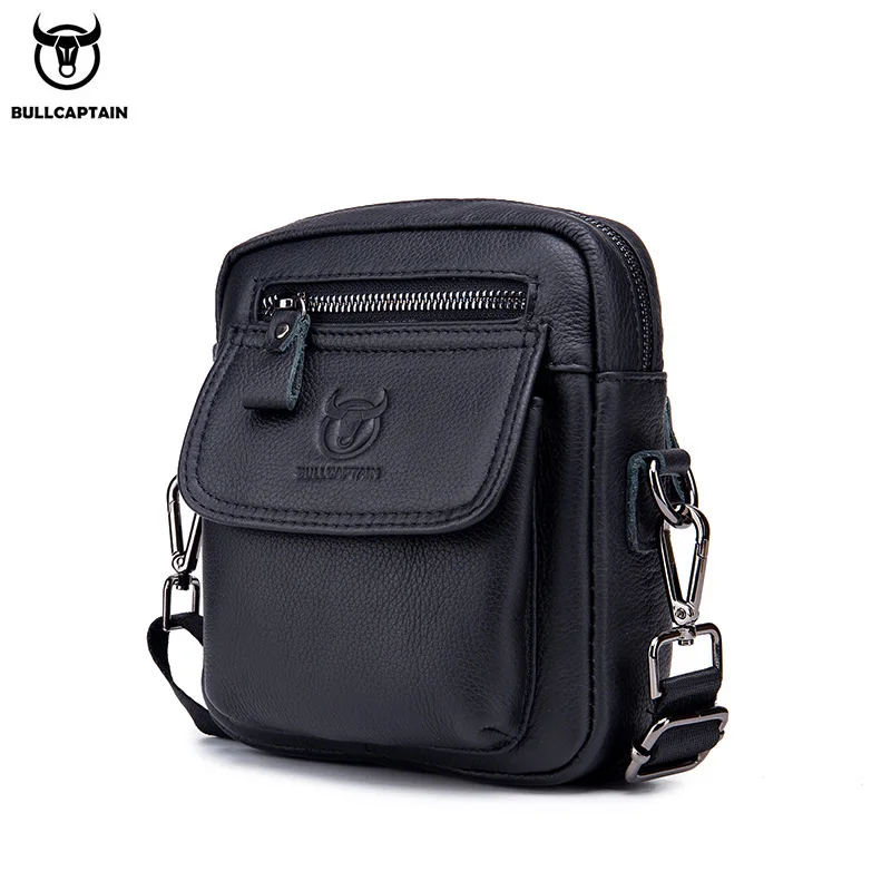 BULLCAPTAIN leather men's bag casual fashion shoulder messenger bag travel small back package difference bag, Brown
BULLCAPTAIN leather men's bag casual fashion shoulder messenger bag travel small back package difference bag, Brown