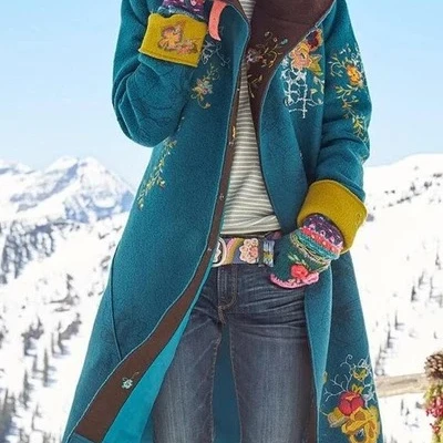 2019 Women Retro Print Long Coat Jacket Autumn Winter Warm Cape Shawl Coat Outerwear Fashion Embroidery Floral Tops Jackets, 4 colors
2019 Women Retro Print Long Coat Jacket Autumn Winter Warm Cape Shawl Coat Outerwear Fashion Embroidery Floral Tops Jackets, 4 colors