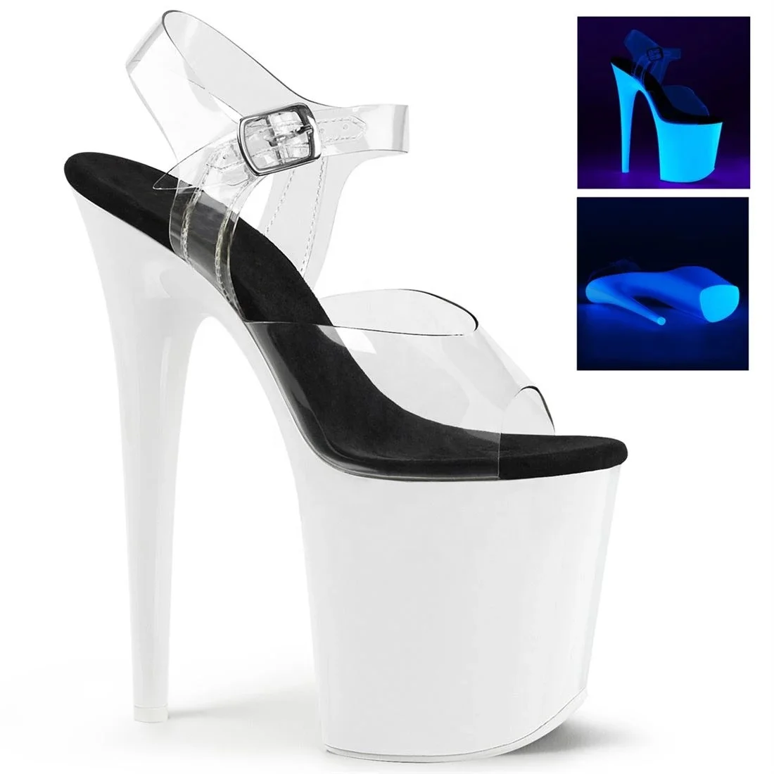 20cm super high heels pole dancing shoes thin heel white waterproof platform dress sandals peep-toe shallow mouth party shoes
20cm super high heels pole dancing shoes thin heel white waterproof platform dress sandals peep-toe shallow mouth party shoes