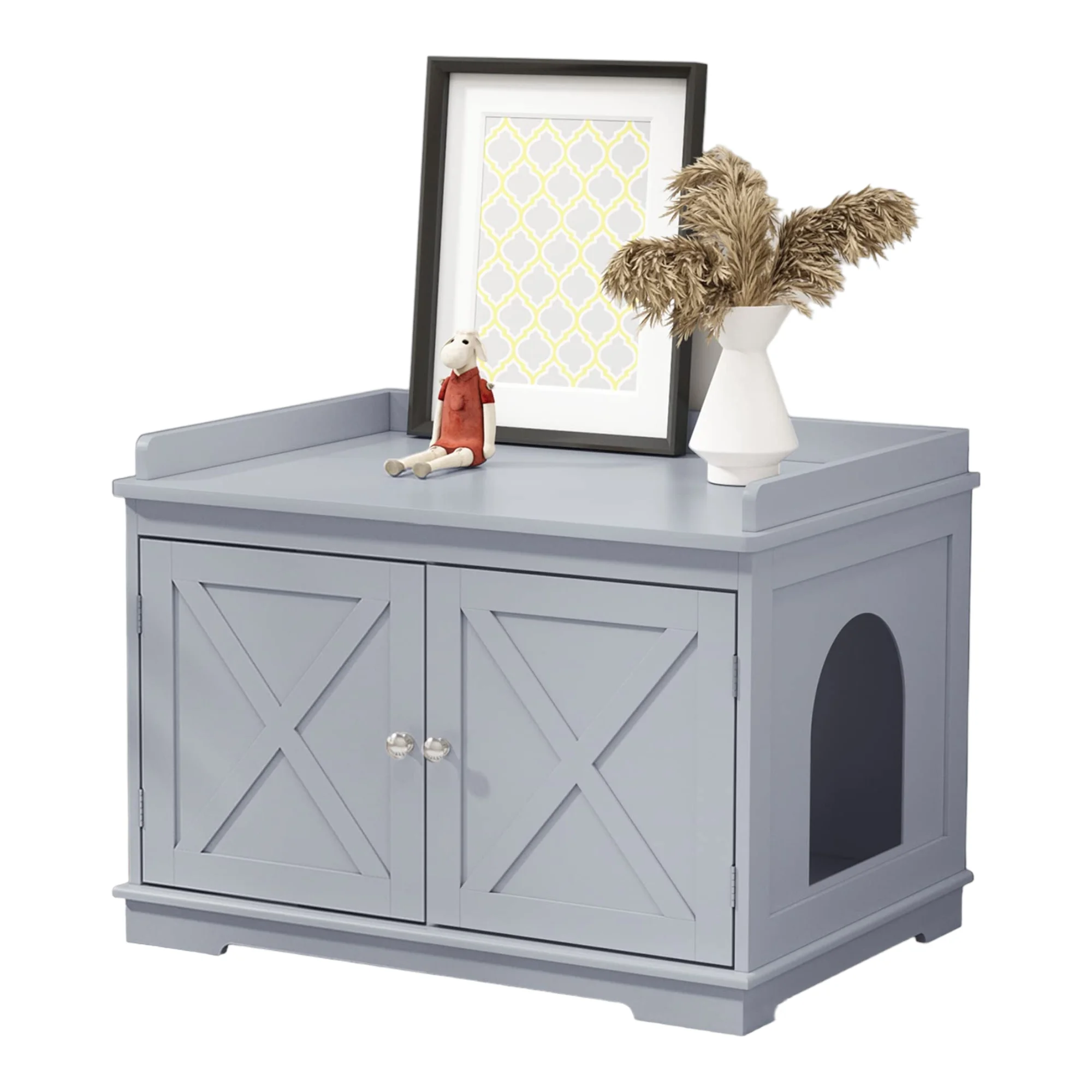 Cat Litter Box Enclosure Hidden Litter Box Furniture with Removable Cat Washroom Bench with Spacious Storage
Cat Litter Box Enclosure Hidden Litter Box Furniture with Removable Cat Washroom Bench with Spacious Storage