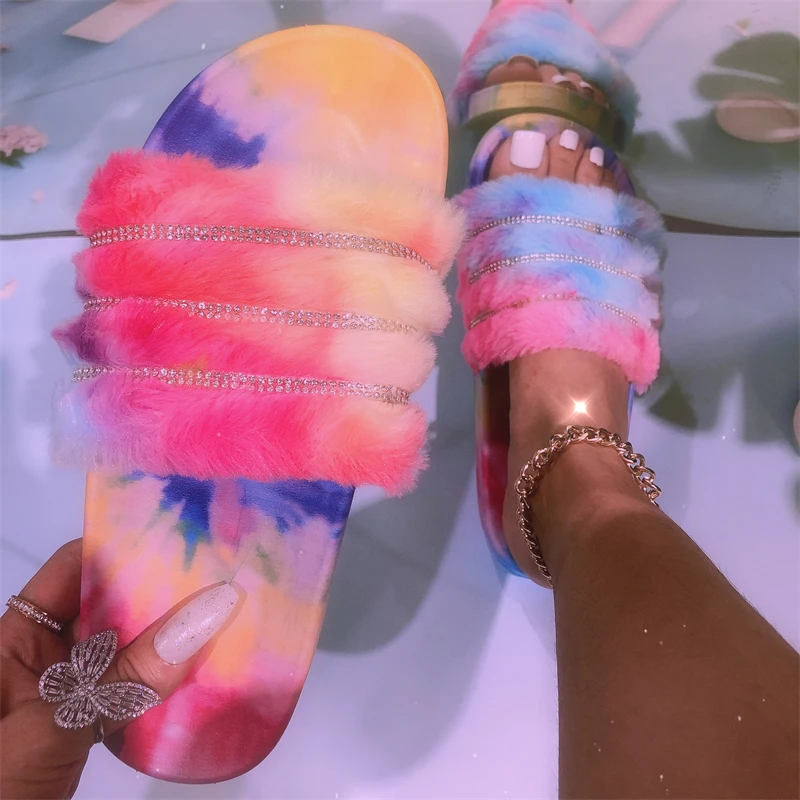 2021 sandal Ladies Shoes Sandals Women rainbow Fluffy Slippers Furry Flat Slides Sandal Shoe Platform Rhinestone Woman Slipper
2021 sandal Ladies Shoes Sandals Women rainbow Fluffy Slippers Furry Flat Slides Sandal Shoe Platform Rhinestone Woman Slipper
