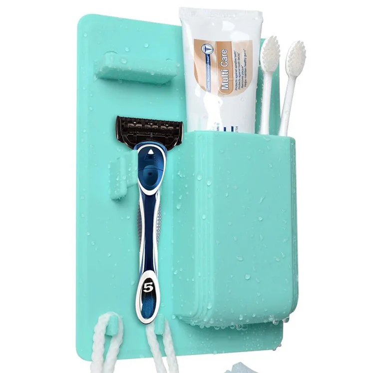 2020 Silicone Wall-mounted Toothbrush Holder Toiletry Organizer Holder, Customized color
2020 Silicone Wall-mounted Toothbrush Holder Toiletry Organizer Holder, Customized color