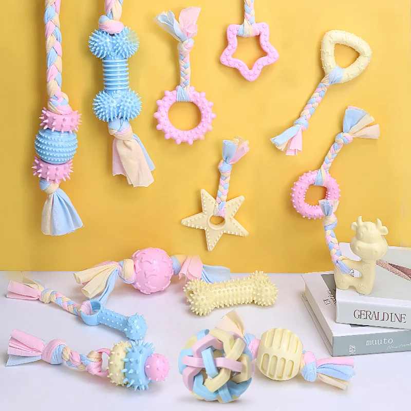 Hot sale 2021 wholesale dog cotton toys collection pet toy ball molar teeth cleaning dog TPR pet toys, Picture
Hot sale 2021 wholesale dog cotton toys collection pet toy ball molar teeth cleaning dog TPR pet toys, Picture