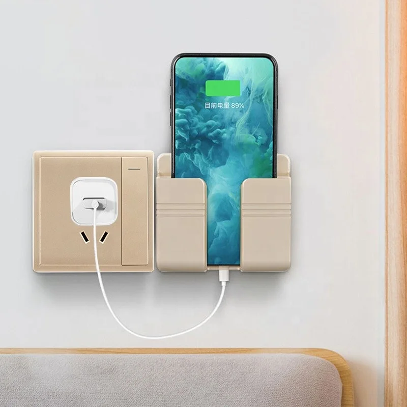 Adhesive mobile phone charging stand multifunctional creative wall hanging rack lazy bedside mobile phone stand artifact, White gold gray
Adhesive mobile phone charging stand multifunctional creative wall hanging rack lazy bedside mobile phone stand artifact, White gold gray