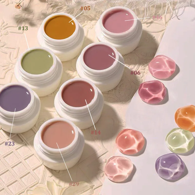 48 colors Nail Art Solid Pudding Jelly Gel Polish Private Label custom logo Solid Cream Nail Gel Polish
48 colors Nail Art Solid Pudding Jelly Gel Polish Private Label custom logo Solid Cream Nail Gel Polish