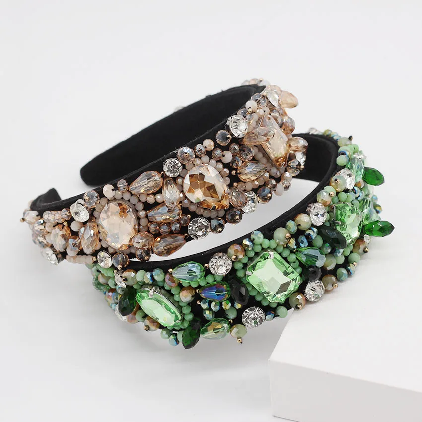 New Trend Crystal Rhinestone Baroque Luxury Women Headband Hair Fix Fashion Beads Girl Hairband Wholesale Hot Selling, 2 colors
New Trend Crystal Rhinestone Baroque Luxury Women Headband Hair Fix Fashion Beads Girl Hairband Wholesale Hot Selling, 2 colors