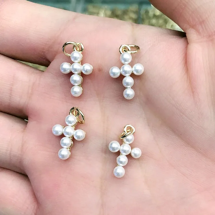 JS1522 Dainty Mini18k GOld Plated Pave Pearl Beaded Cross Charm Pendants for Bracelet Necklace Making,Religious jewelry supplies
JS1522 Dainty Mini18k GOld Plated Pave Pearl Beaded Cross Charm Pendants for Bracelet Necklace Making,Religious jewelry supplies
