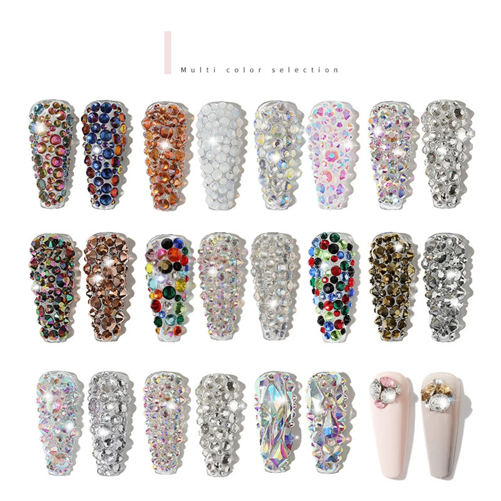 New Listing High Quality Glass Crystal Nail Rhinestone Decorative Nail Design Flat Back Nail Rhinestone Set, Colorful
New Listing High Quality Glass Crystal Nail Rhinestone Decorative Nail Design Flat Back Nail Rhinestone Set, Colorful