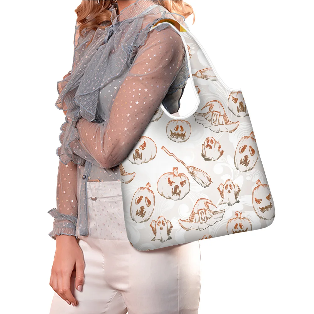 New Arrival Halloween Pattern Print Shopping Bags With Logos Cheap Price Custom Shopping Paper Bag With Logo Shopping Bag, Accept custom made
New Arrival Halloween Pattern Print Shopping Bags With Logos Cheap Price Custom Shopping Paper Bag With Logo Shopping Bag, Accept custom made
