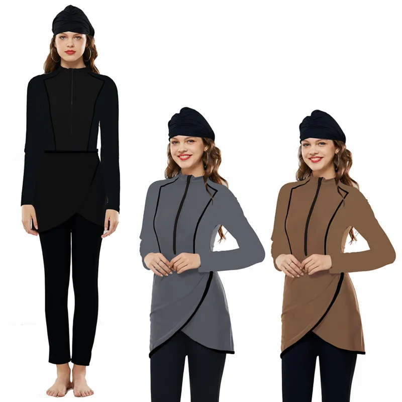 Womens' Muslim Swimwear Islamic Swimsuit 4 Pieces Full Cover Modest Swimsuit Burkini Plus Size
Womens' Muslim Swimwear Islamic Swimsuit 4 Pieces Full Cover Modest Swimsuit Burkini Plus Size