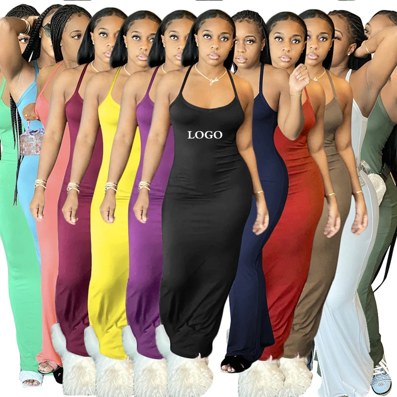 2021 Summer Plus Size Dress New Fashion Women Long Maxi Dresses Halter Sleeveless Ladies Casual Girls' Dresses, As picture
2021 Summer Plus Size Dress New Fashion Women Long Maxi Dresses Halter Sleeveless Ladies Casual Girls' Dresses, As picture