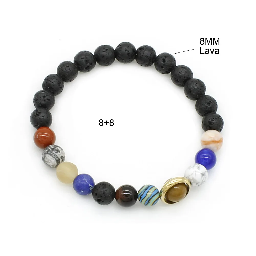 Natural Stone Color Beaded Bracelet Men And Women Beads Jewelry 8 Planetary Bracelet, Golden
Natural Stone Color Beaded Bracelet Men And Women Beads Jewelry 8 Planetary Bracelet, Golden