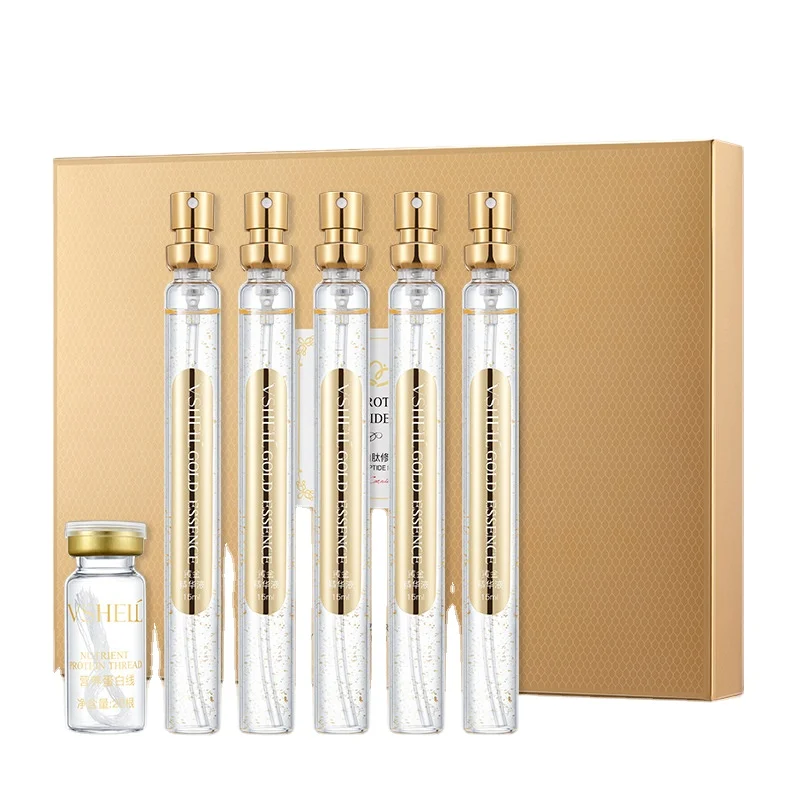 Free Sample Private Label Korean Golden Protein Peptide Skincare Raised Face Serum Set
Free Sample Private Label Korean Golden Protein Peptide Skincare Raised Face Serum Set