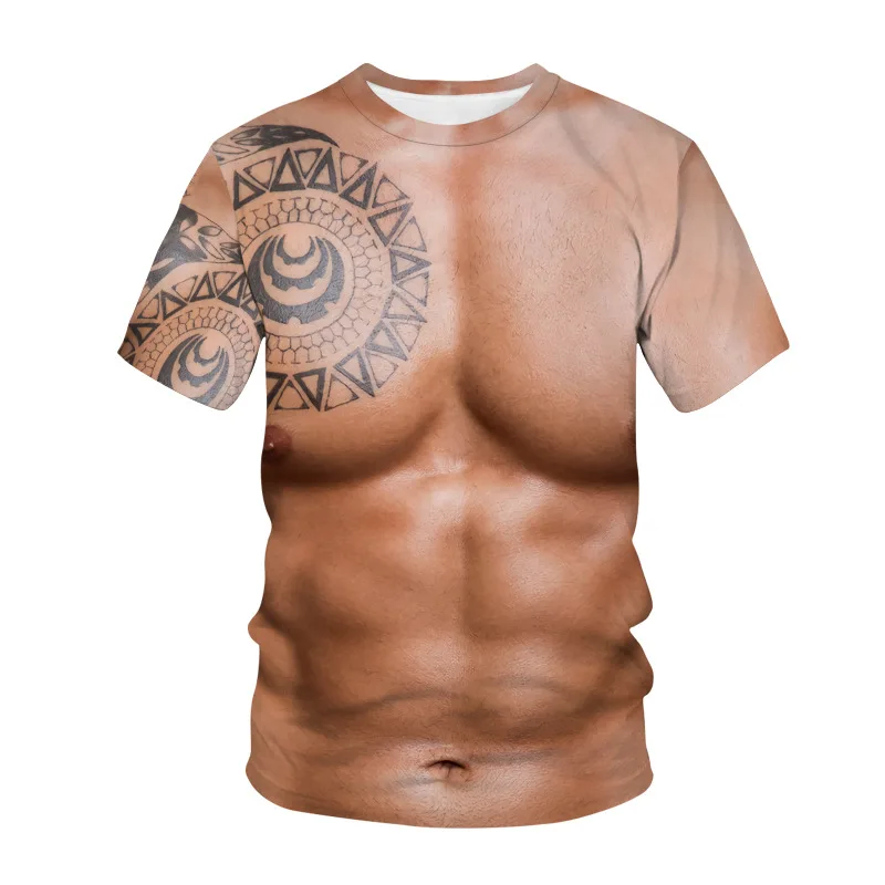 3dT Shirt Digital Print Stereoscopic T-shirt Muscle Men's Short-sleeved Sports Fitness Elastic Sweatshirt
3dT Shirt Digital Print Stereoscopic T-shirt Muscle Men's Short-sleeved Sports Fitness Elastic Sweatshirt