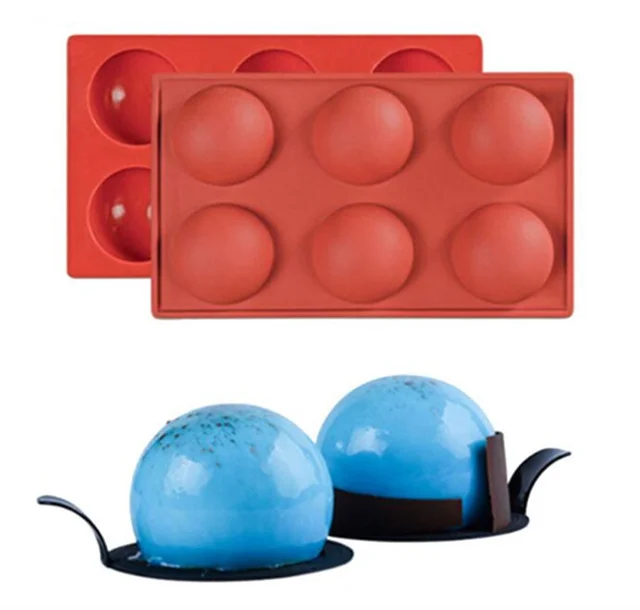 Non Stick Semi Sphere Silicone Mold 6 Cavities Half Sphere Silicone Baking Mold Dome Half Circle Silicone Cake Molds For Baking
Non Stick Semi Sphere Silicone Mold 6 Cavities Half Sphere Silicone Baking Mold Dome Half Circle Silicone Cake Molds For Baking