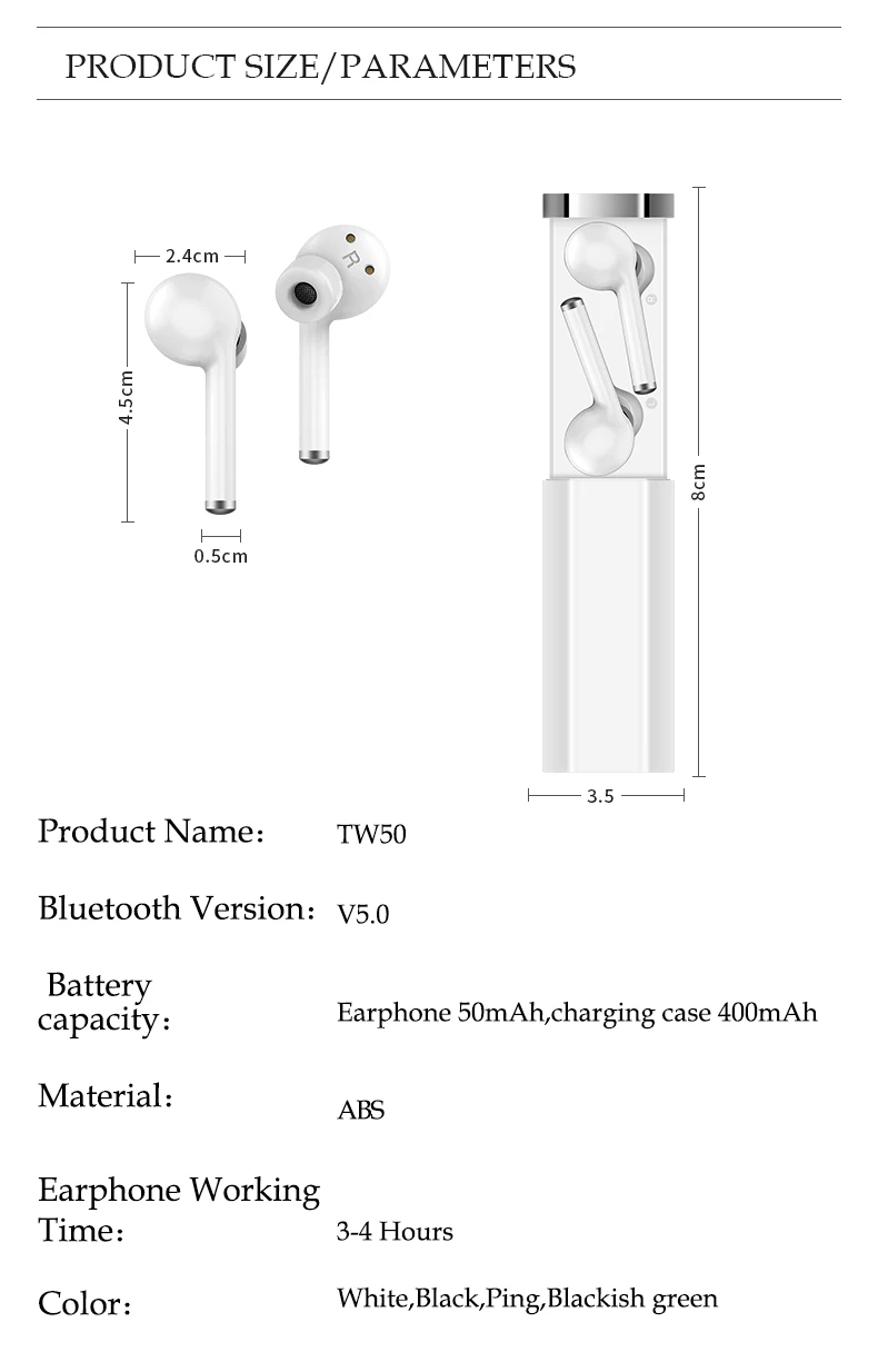Sports Earphones Gym Running, HD Stereo Headset w/Mic, wireless charging Battery Noise Cancelling Earbuds with Bluetooth - ANKUX.COM