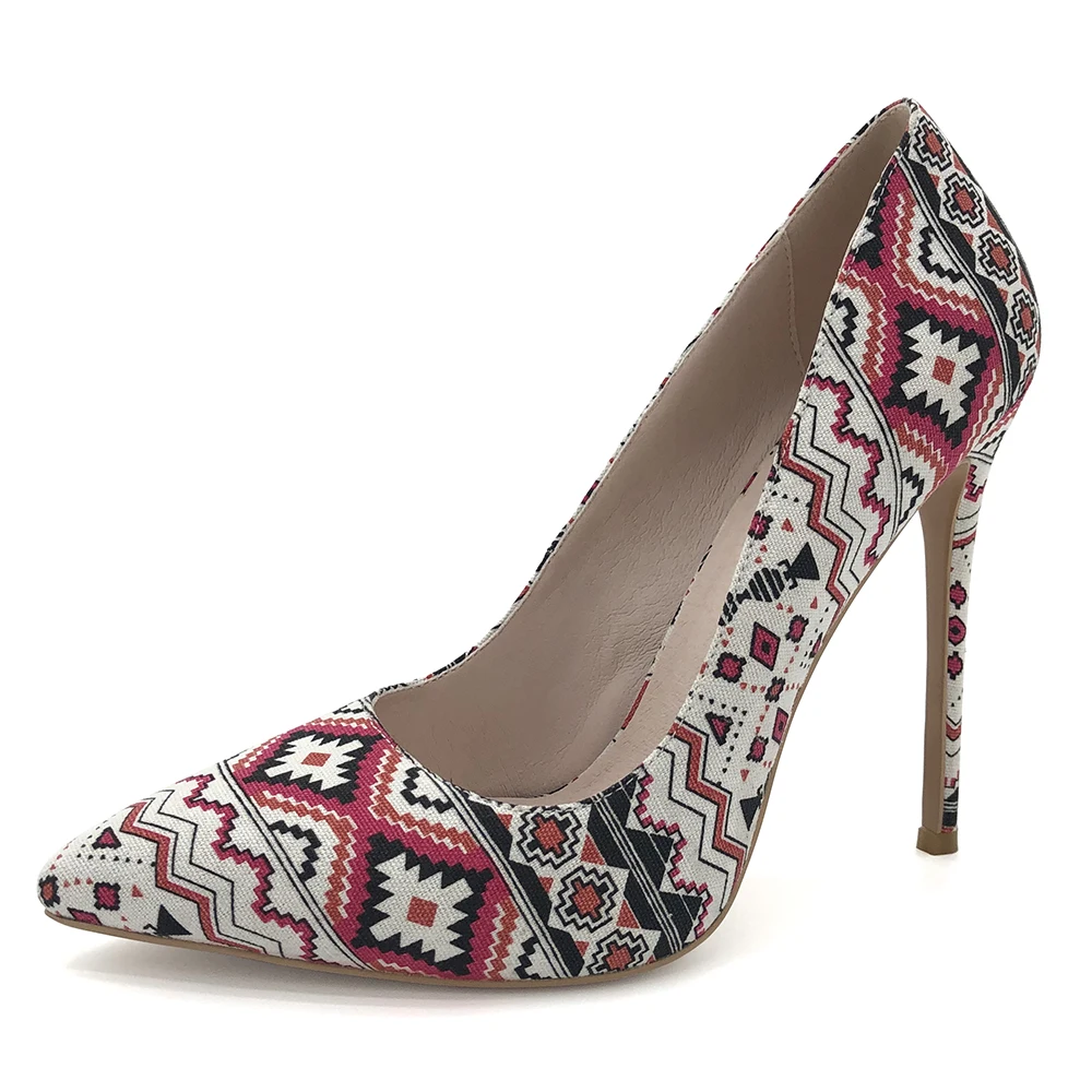 Canvas National Wind Nice Ladies High Heel Pumps Women Pointed Toe Stiletto Heel Shoes, As pic or customized
Canvas National Wind Nice Ladies High Heel Pumps Women Pointed Toe Stiletto Heel Shoes, As pic or customized