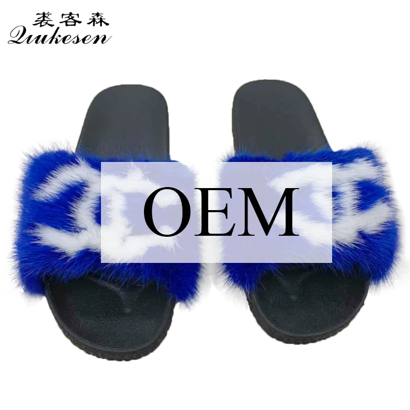 Best selling products cheap mink fur slide slippers for men and women, Customized color
Best selling products cheap mink fur slide slippers for men and women, Customized color