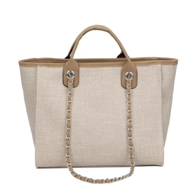 New style simple solid color canvas handbags fashion lady high quality chain Korean version large capacity tote bag luxury
New style simple solid color canvas handbags fashion lady high quality chain Korean version large capacity tote bag luxury