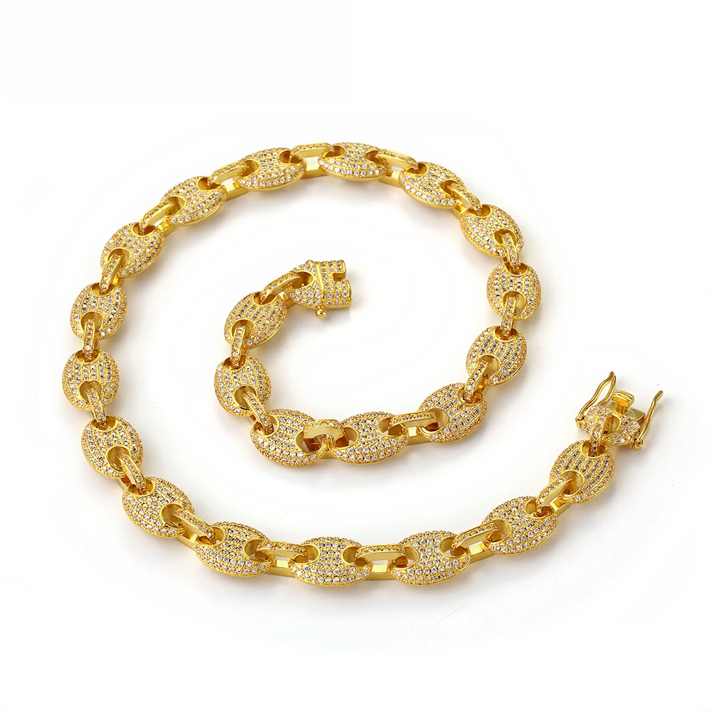 Luxury Hip Hop Men Women H Necklace Micro Paved CZ Iced Out Diamond Bling Coffee Bean Link Chain, Picture
Luxury Hip Hop Men Women H Necklace Micro Paved CZ Iced Out Diamond Bling Coffee Bean Link Chain, Picture