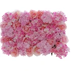 FW46-006 Silk Artificial Hydrangea Flower Wall For Wedding Wall