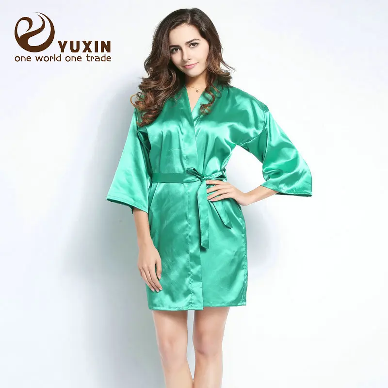 Satin solid robes support customization women robe Wedding Robe soft and comfortable 6010, Many colors
Satin solid robes support customization women robe Wedding Robe soft and comfortable 6010, Many colors