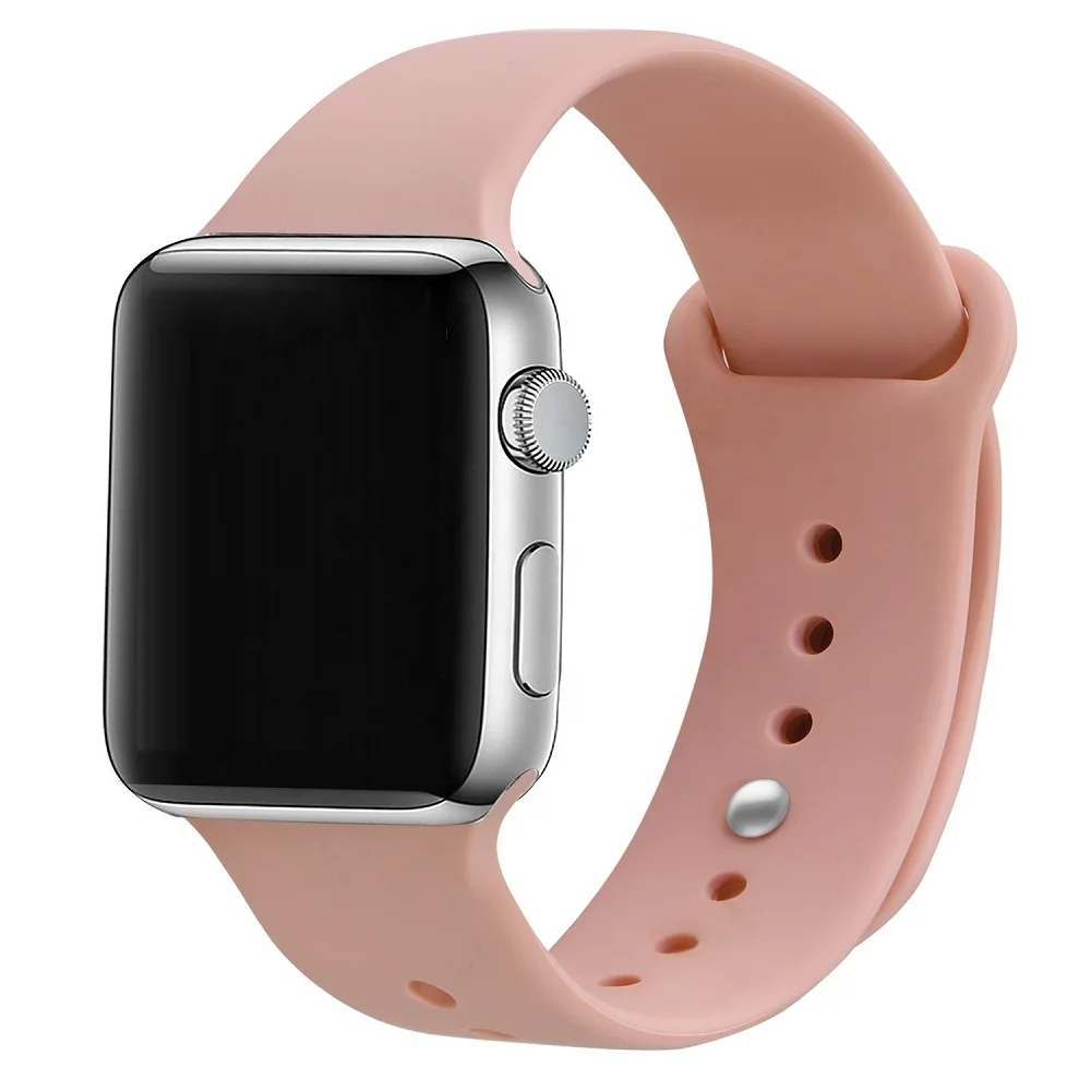 Rubber Silicone Watch Straps For Apple Watch Band Series 6 5 4 3 SE 44mm 42mm 40mm 38mm
Rubber Silicone Watch Straps For Apple Watch Band Series 6 5 4 3 SE 44mm 42mm 40mm 38mm