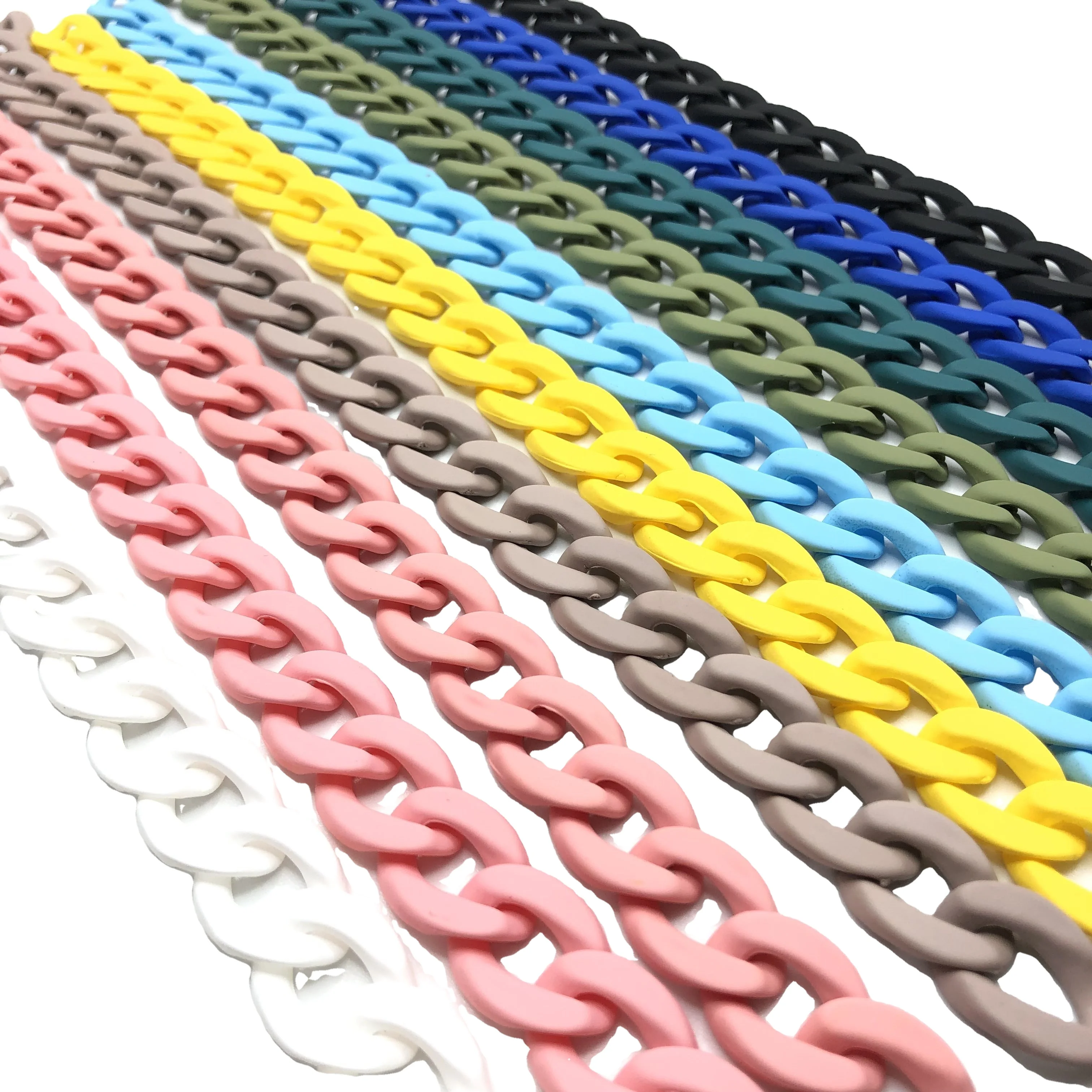 Tianweisi DIY Resin Acrylic Chain Matte Multicolor Open Plastic Chain Links for Bag Strap Phone Case, As picture
Tianweisi DIY Resin Acrylic Chain Matte Multicolor Open Plastic Chain Links for Bag Strap Phone Case, As picture