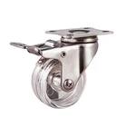 Light duty 1.25inch stainless steel swivel caster wheel