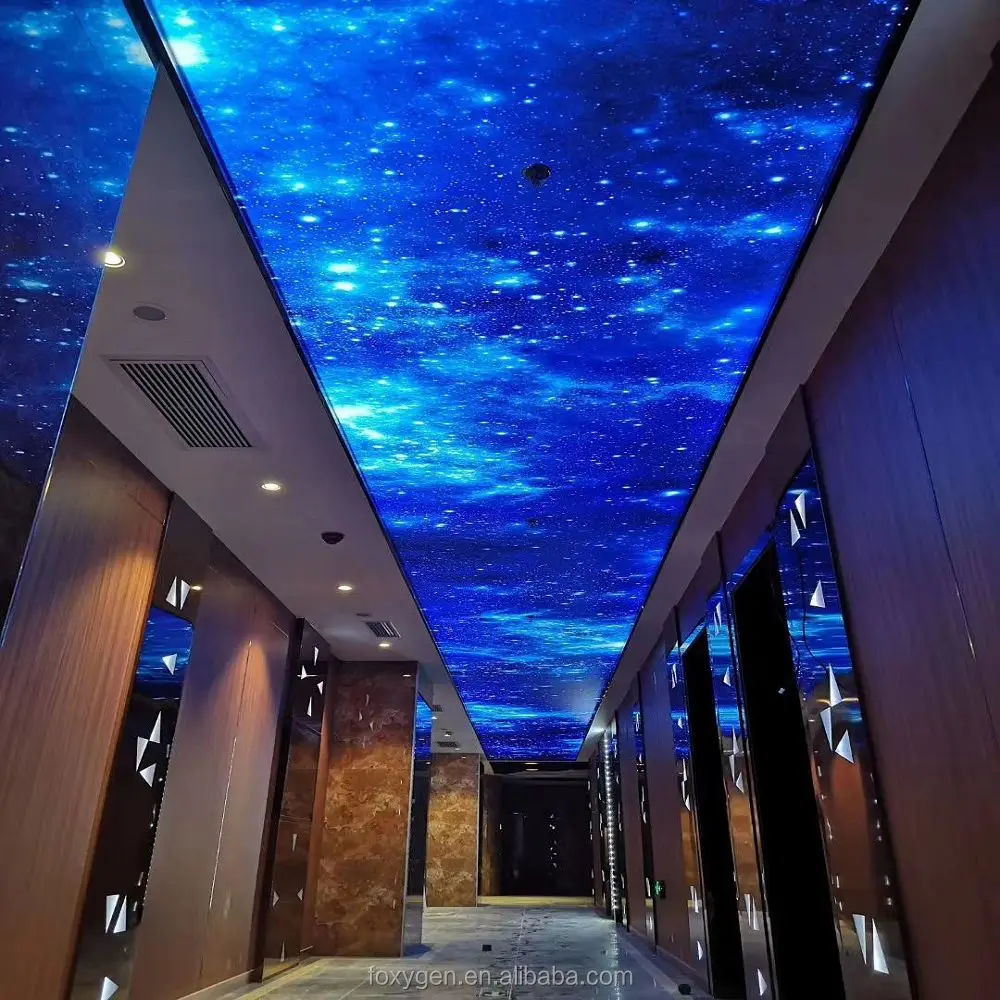 nice quality decorative night sky design uv printed starry stretch ceiling-21