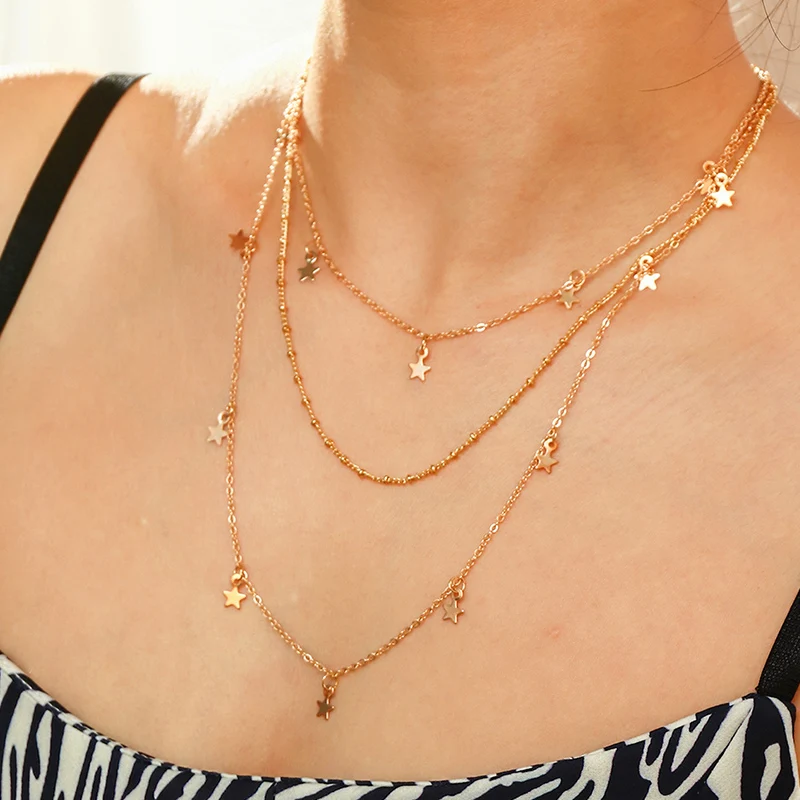NZ1976 Beautiful Star Shape Gold Chain Charming Vintage Fashion Women Girls High Quality Pendant Jewelry Necklace 2021
NZ1976 Beautiful Star Shape Gold Chain Charming Vintage Fashion Women Girls High Quality Pendant Jewelry Necklace 2021