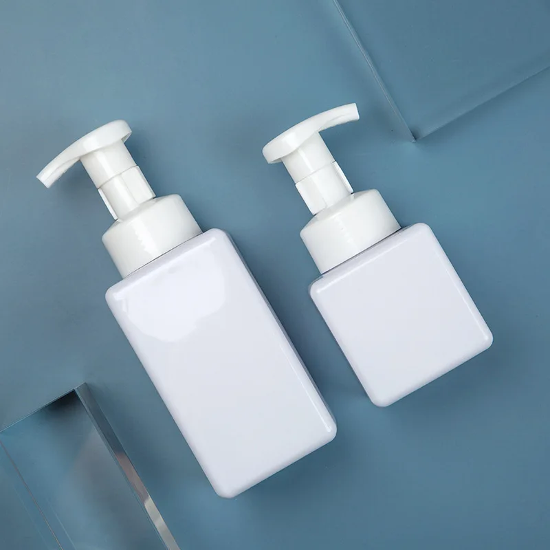 High end 250ml400ml white PET plastic empty press foam pump head customizable bottle
High end 250ml400ml white PET plastic empty press foam pump head customizable bottle