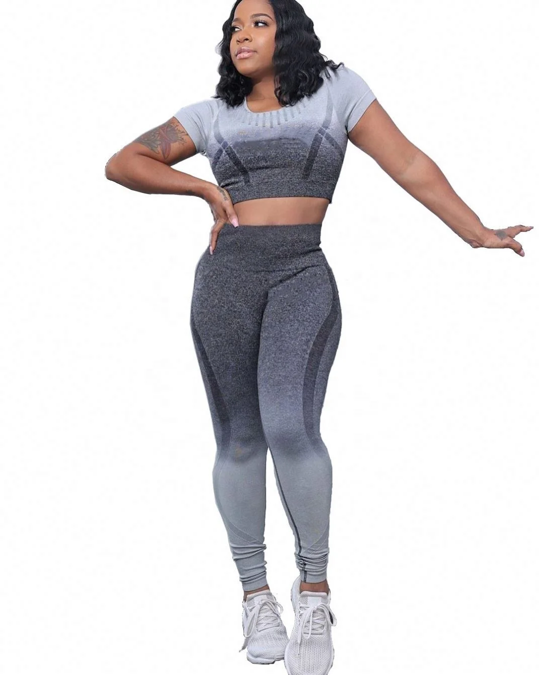 Women Summer Sets 2021 Breathable Two Piece Sport Spring Jogging Sets Clothing Woman Biker Summer Clothing Sets, Gray
Women Summer Sets 2021 Breathable Two Piece Sport Spring Jogging Sets Clothing Woman Biker Summer Clothing Sets, Gray