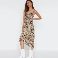 Wholesale Summer Satin Leopard Print Women Club Dress Spaghetti Strap Cross Back Sexy Beach Party Long Dresses
Wholesale Summer Satin Leopard Print Women Club Dress Spaghetti Strap Cross Back Sexy Beach Party Long Dresses