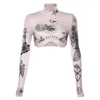 women turtleneck long sleeve crop top t-shirt autumn slim skinny tees print streetwear good elastic tshirt tees
women turtleneck long sleeve crop top t-shirt autumn slim skinny tees print streetwear good elastic tshirt tees