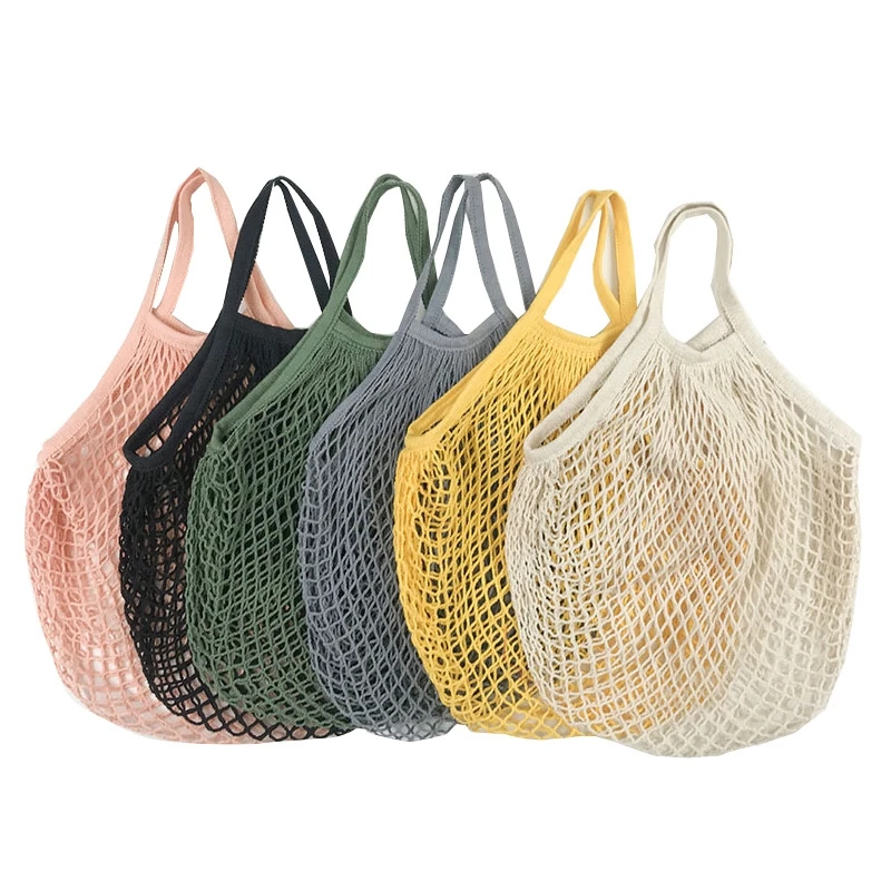 OEM Mesh Net Bag Reusable Foldable Fruit Vegetable Storage Bag Handbag Long Handle Tote for Grocery, 20 colors can choose
OEM Mesh Net Bag Reusable Foldable Fruit Vegetable Storage Bag Handbag Long Handle Tote for Grocery, 20 colors can choose