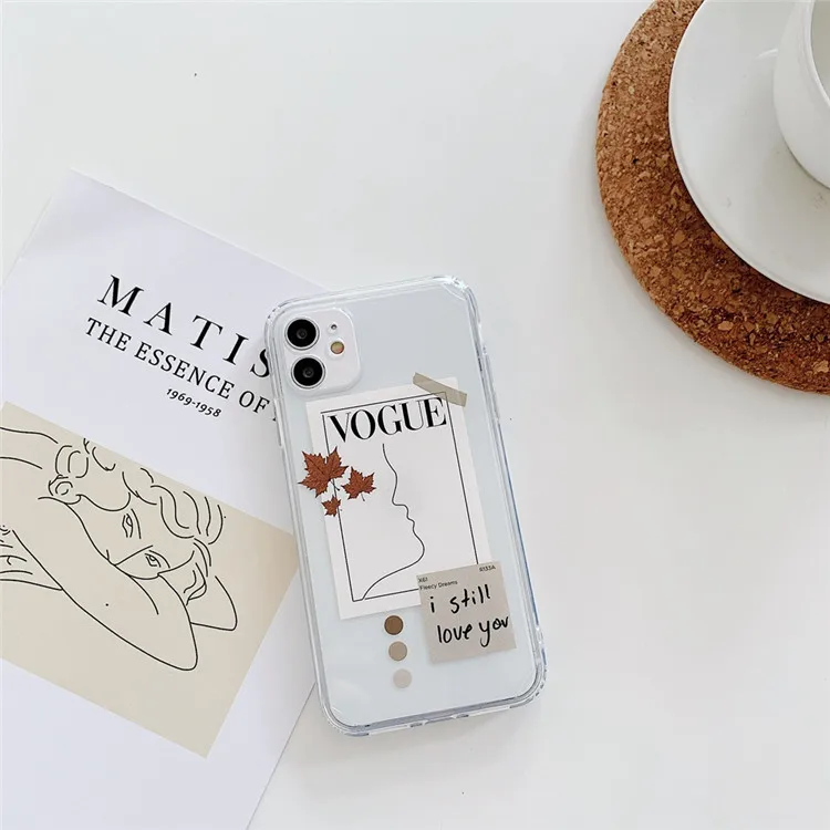 Funny-Vogue-Art-David-line-Girl-Label-Painted-Phone-Case-For-iPhone-7-8-Plus-11(10)