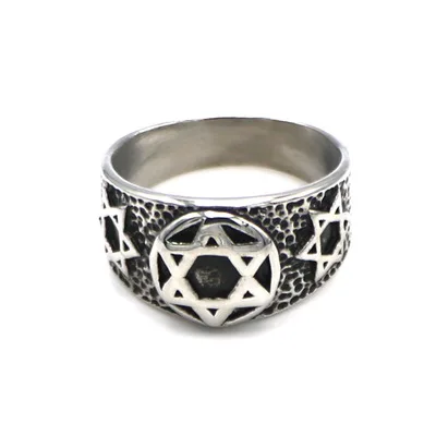 Hot Sale Simple Stainless Steel Couple Rings Vintage Personality Star Wide Rings, Black
Hot Sale Simple Stainless Steel Couple Rings Vintage Personality Star Wide Rings, Black