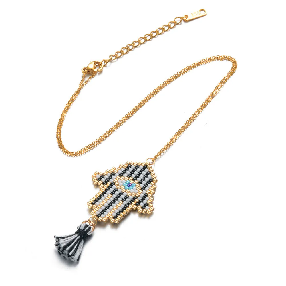 Classic Palm Eyes Bead Layering Necklace With Tassel Religion Jewelry, Picture shows
Classic Palm Eyes Bead Layering Necklace With Tassel Religion Jewelry, Picture shows