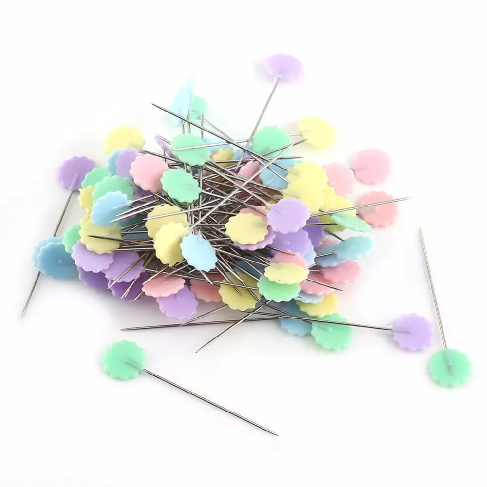 100Pcs/lot Sewing Accessories Patchwork Pins Sewing Pin With Box DIY Sewing Patchwork Pins Quilting tool