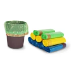 Manufacturer Eco friendly recyclable biodegradable compost plastic drawstring garbage bags
