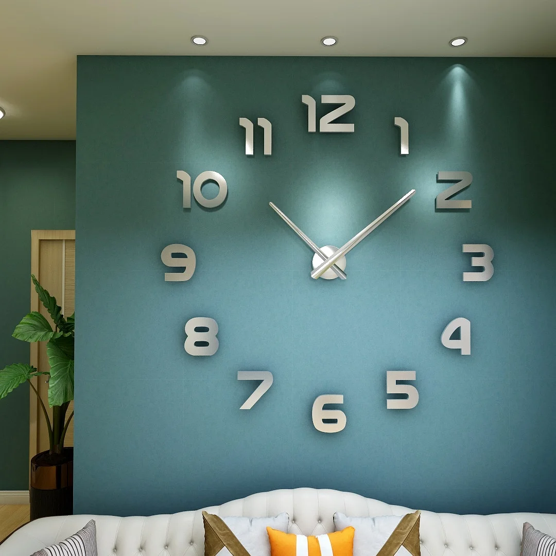 Modern Fashion Large DIY Clock Wall Mounted For Living Room Acrylic Sticker Clocks, Black , silver , gold ,red
Modern Fashion Large DIY Clock Wall Mounted For Living Room Acrylic Sticker Clocks, Black , silver , gold ,red