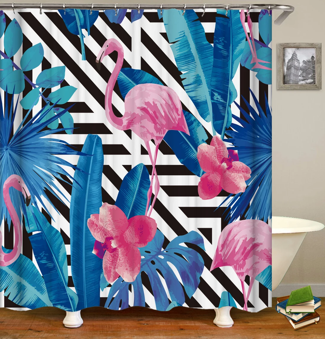 Waterproof Portable Designer Bathroom Bath Shower Curtain Set, Flax Abstract Shower Curtains, Flower Pattern
Waterproof Portable Designer Bathroom Bath Shower Curtain Set, Flax Abstract Shower Curtains, Flower Pattern