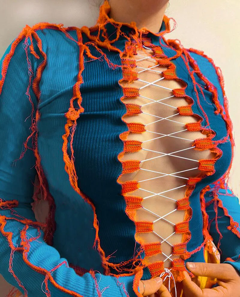 Patchwork Hot Sexy Lace Up Tie Top Women Long Sleeve Ribbed Party Club Crop Tops Hollow Out Fashion Crop Tops
Patchwork Hot Sexy Lace Up Tie Top Women Long Sleeve Ribbed Party Club Crop Tops Hollow Out Fashion Crop Tops